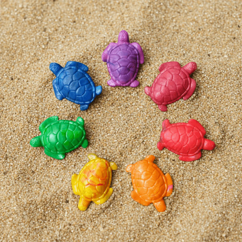 100% Upcycled Plastic Sea Turtle Keychain - Image 4