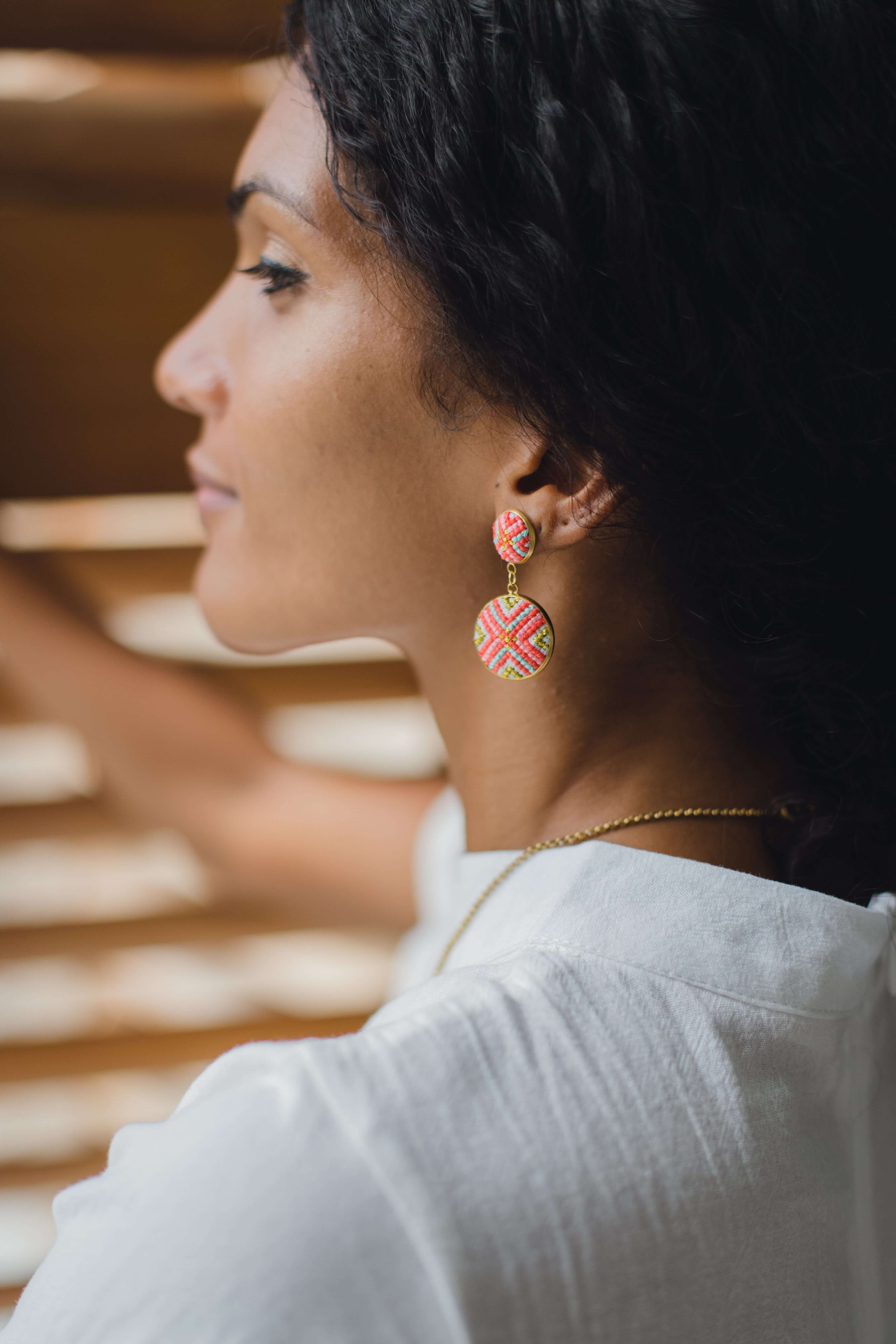 Angelfish Earrings - California Dreaming - Image 3