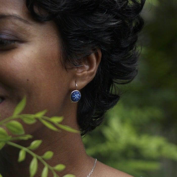 Arabesque Silver-Plated Dainty Earrings - Image 3