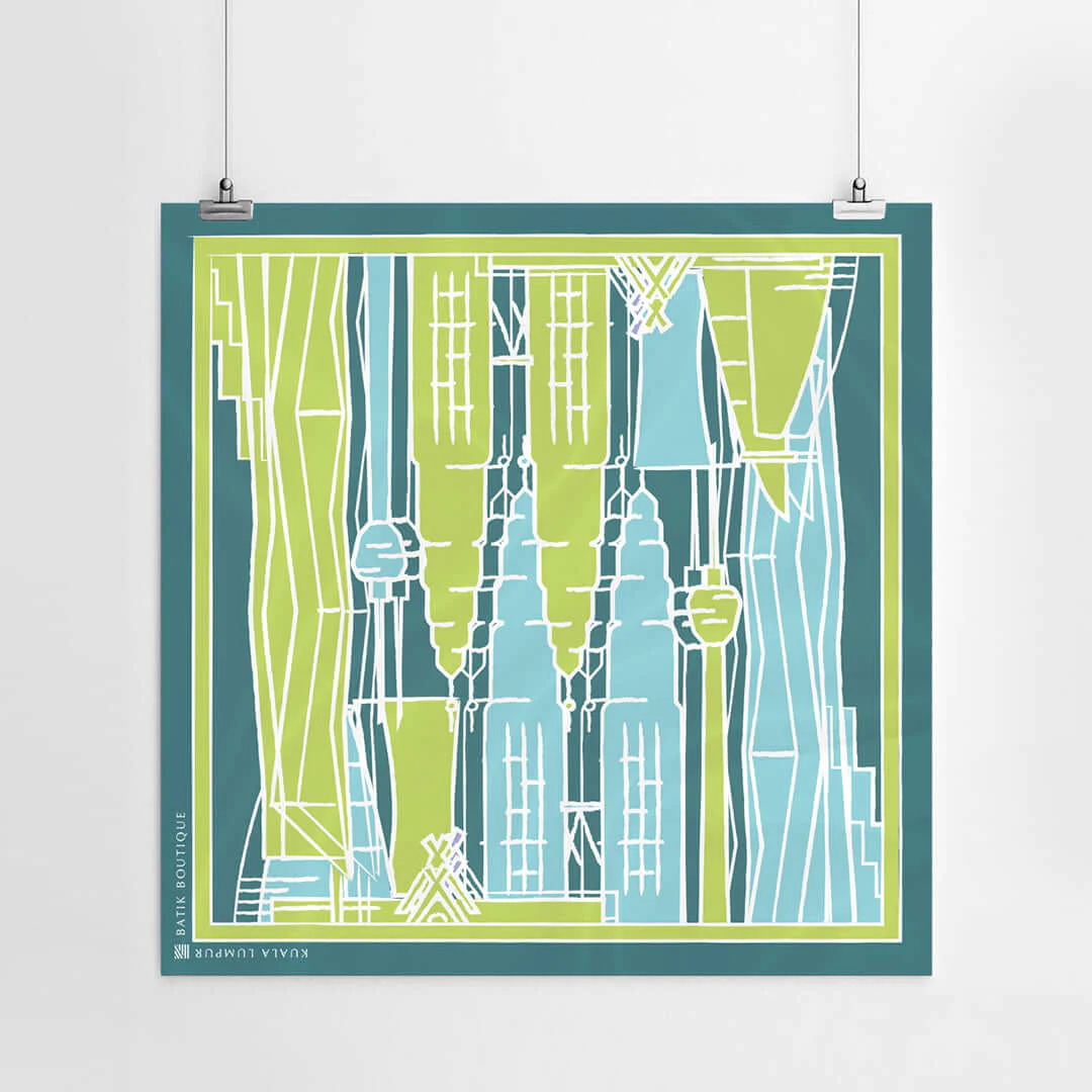Batik Boutique : KL Skyline Scarf - Image 3
