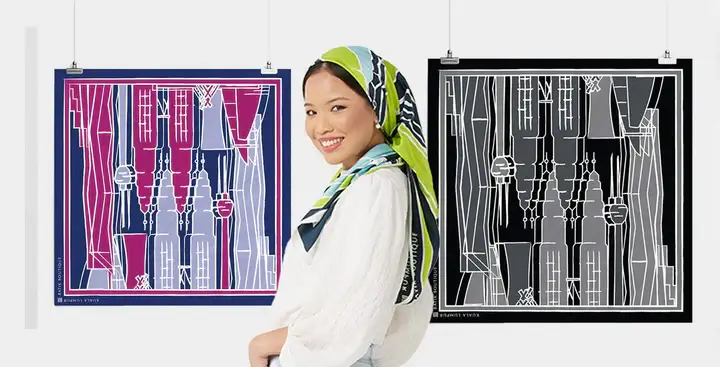 Batik Boutique : KL Skyline Scarf - Image 6