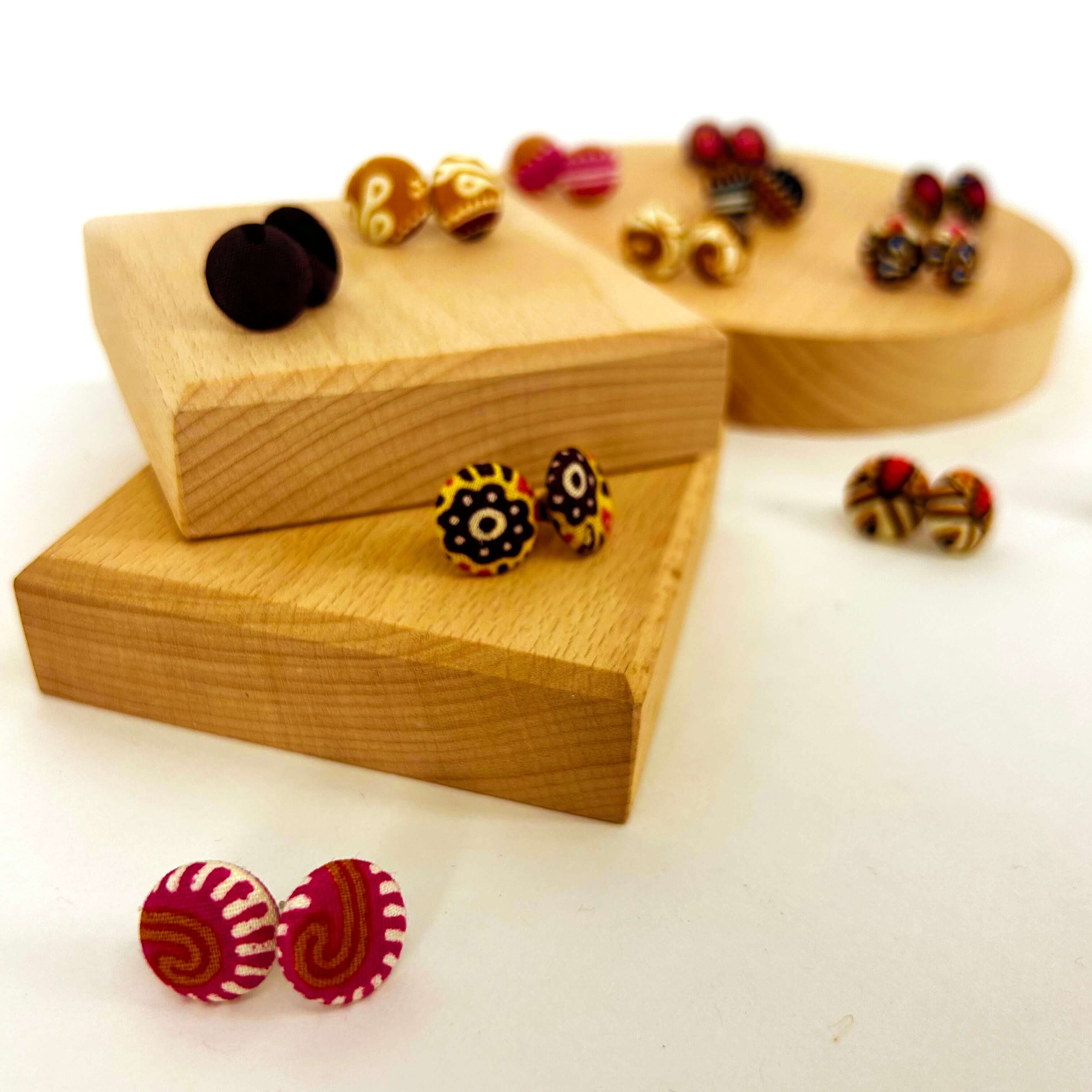 Batik Stud Earrings - Image 2