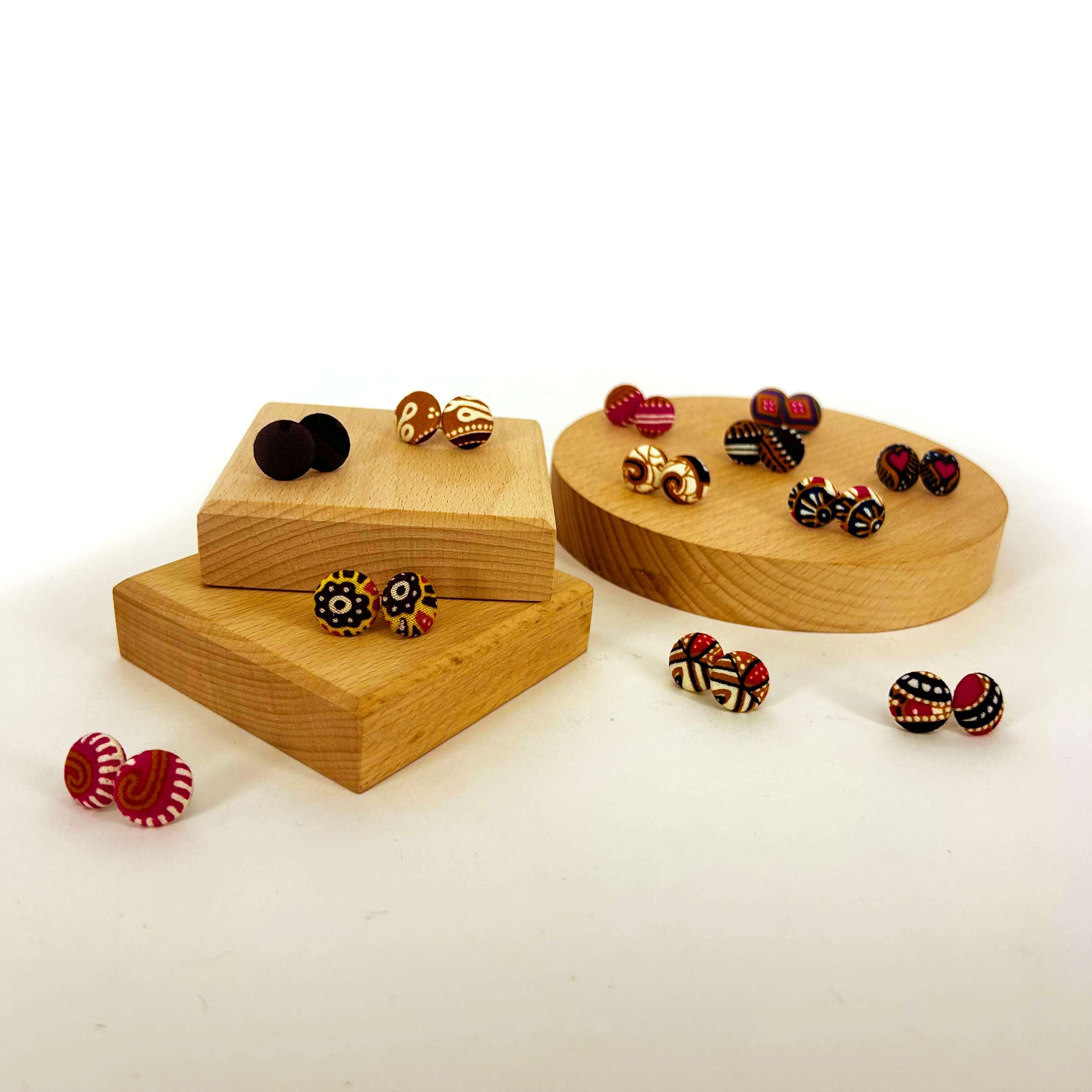 Batik Stud Earrings - Image 3