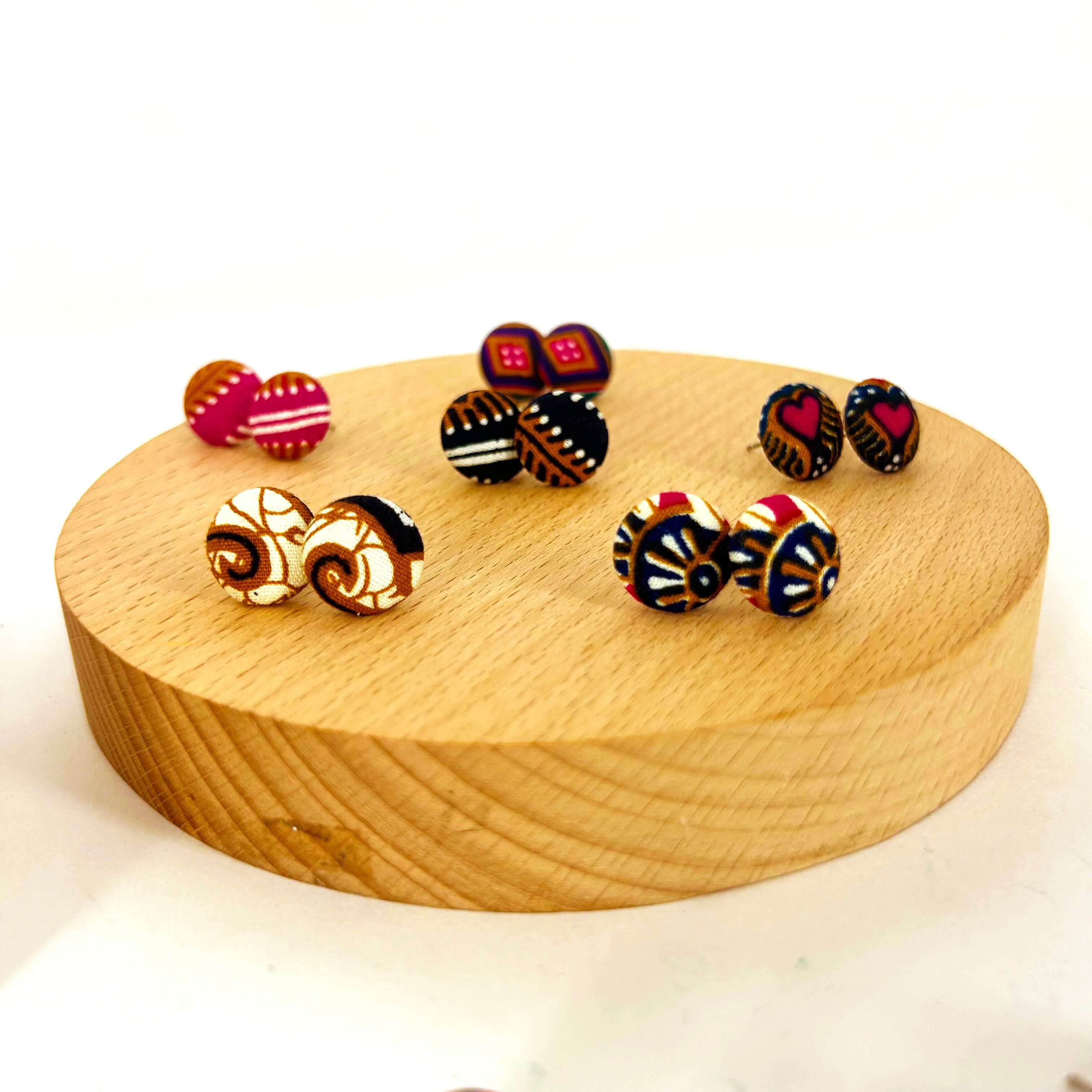 Batik Stud Earrings - Image 4