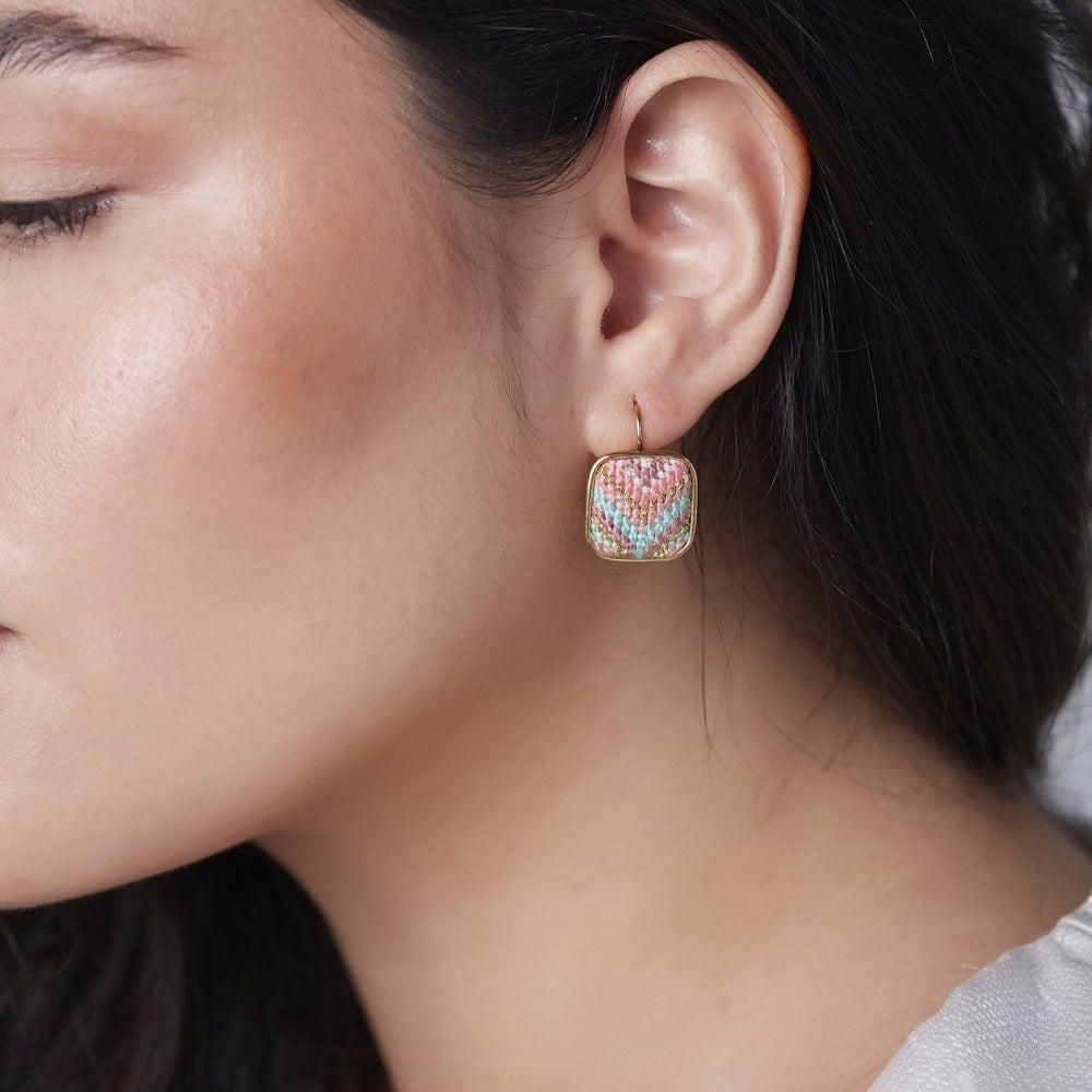 California Dreaming Square Statement Earrings (PRE ORDER) - Image 5