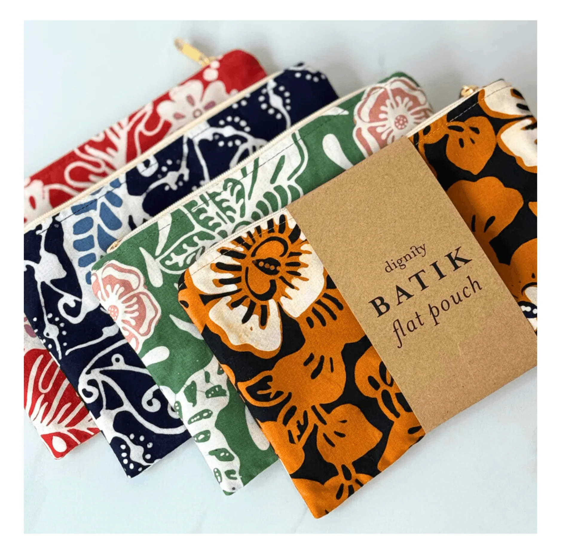 Dignity: Batik Flat Pouch - Image 4