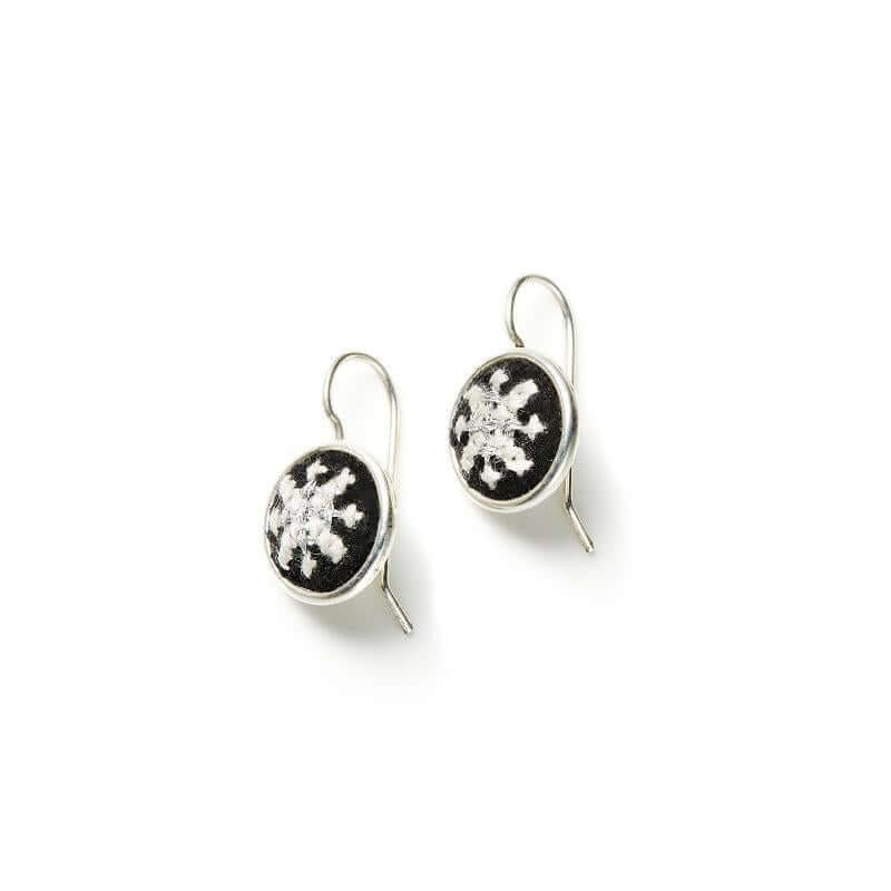 GLOW Arabesque Silver-Plated Dainty Earrings - Image 3