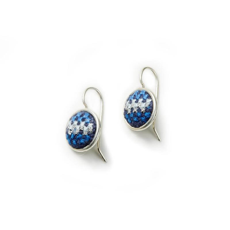 GLOW Nuusum Silver-Plated Dainty Earrings - Image 3
