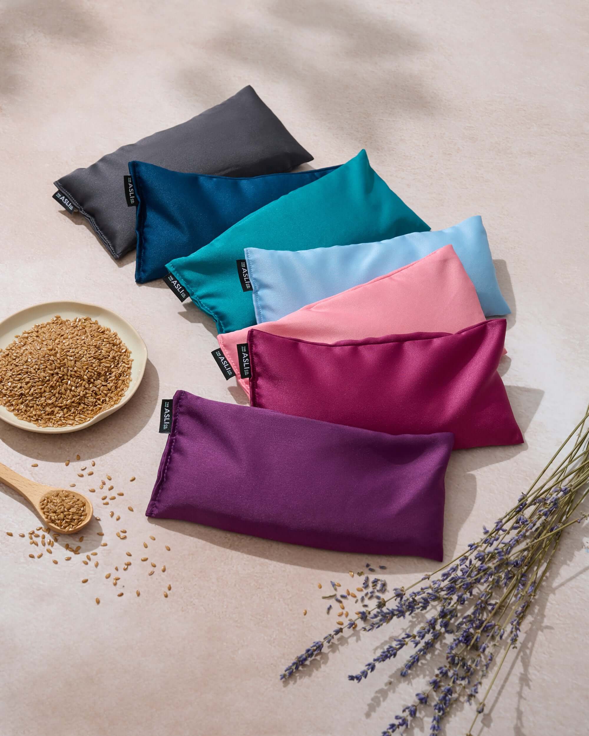 The Asli Co.: Lavender Aromatherapy Eye Pillow for Relaxation and Deep Sleep - Image 3