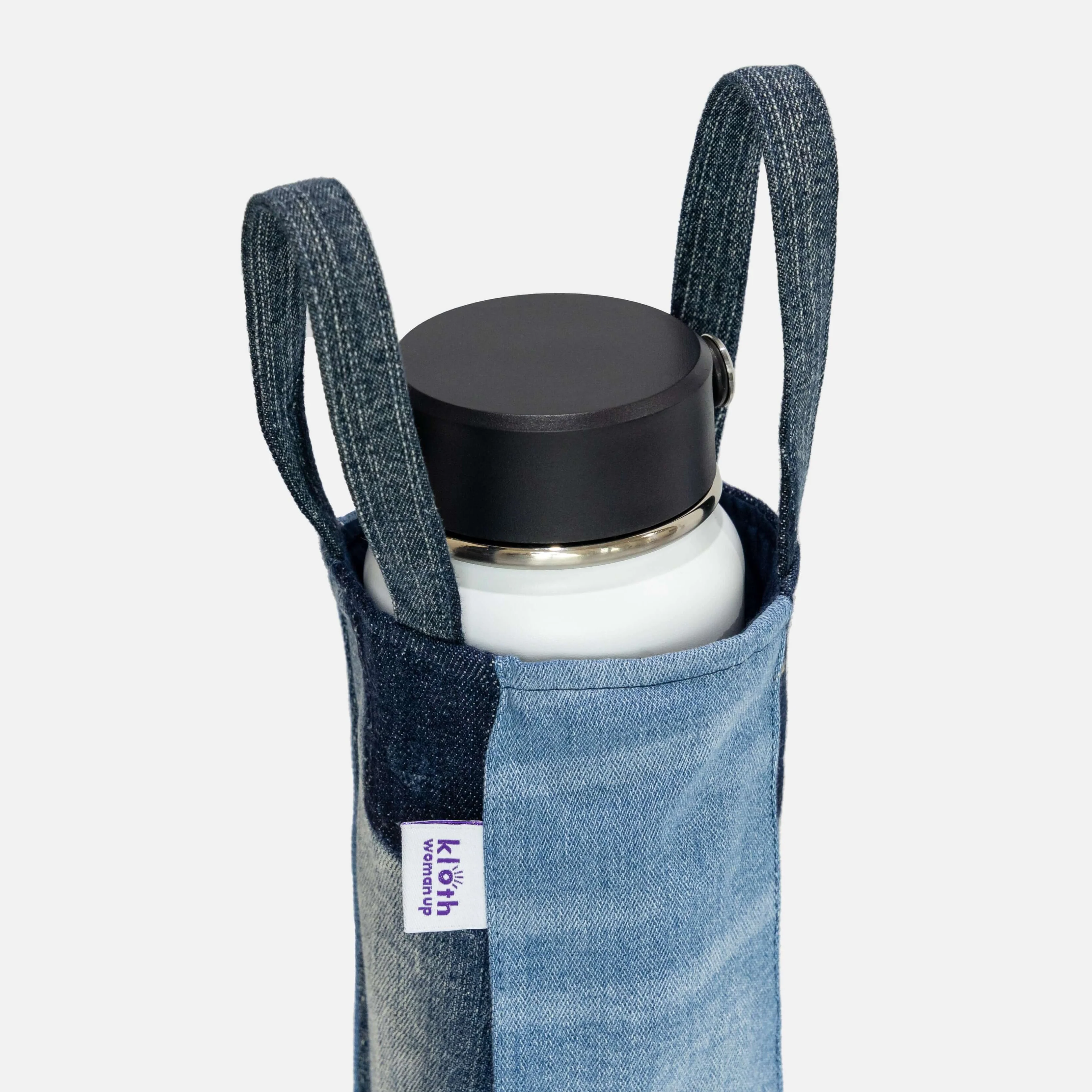Kloth Circularity : Upcycled Denim Tumbler Bag - Image 3