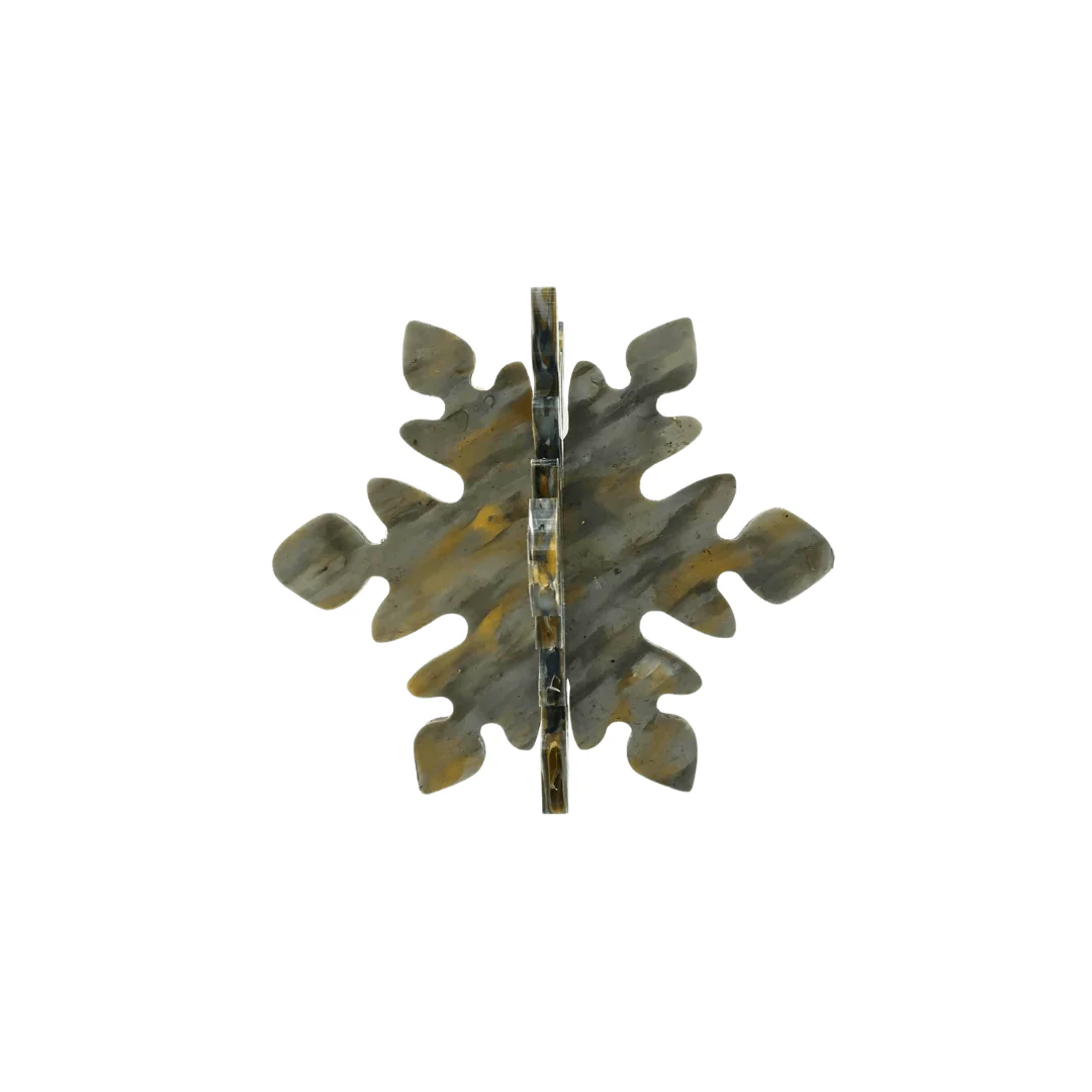 Upcyced Shack : Upcycled Plastic Snowflake Coaster Set - Image 4